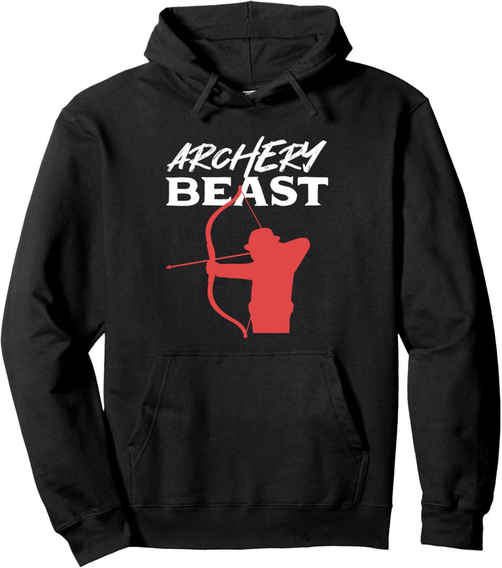Bogenschiessen Biest Pullover Hoodie