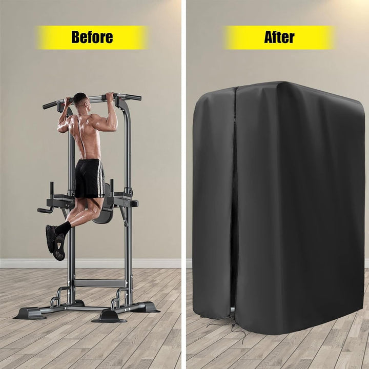 Klimmzugstation, Schutz für Krafttraining, Dip-Ständer – Outdoor-Fitness-Rack, Trainingsgerät, Haube