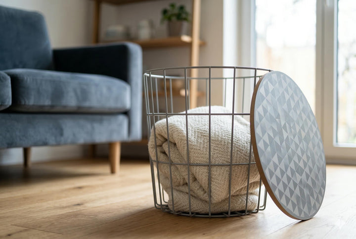 elbmöbel Beistelltisch Clara Couchtisch Modern (Mehrfarbig, 41,5x39,5x39,50) Mehrfarbig 41,5x39,5x39