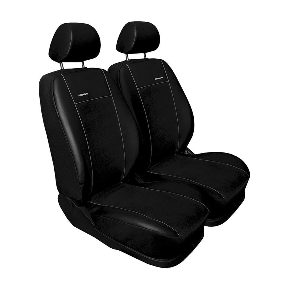 Mossa Passgenaue Sitzbezüge passend für VW Caddy III Cargo (2004-2015) 2PRB Schwarz PR Caddy III (20