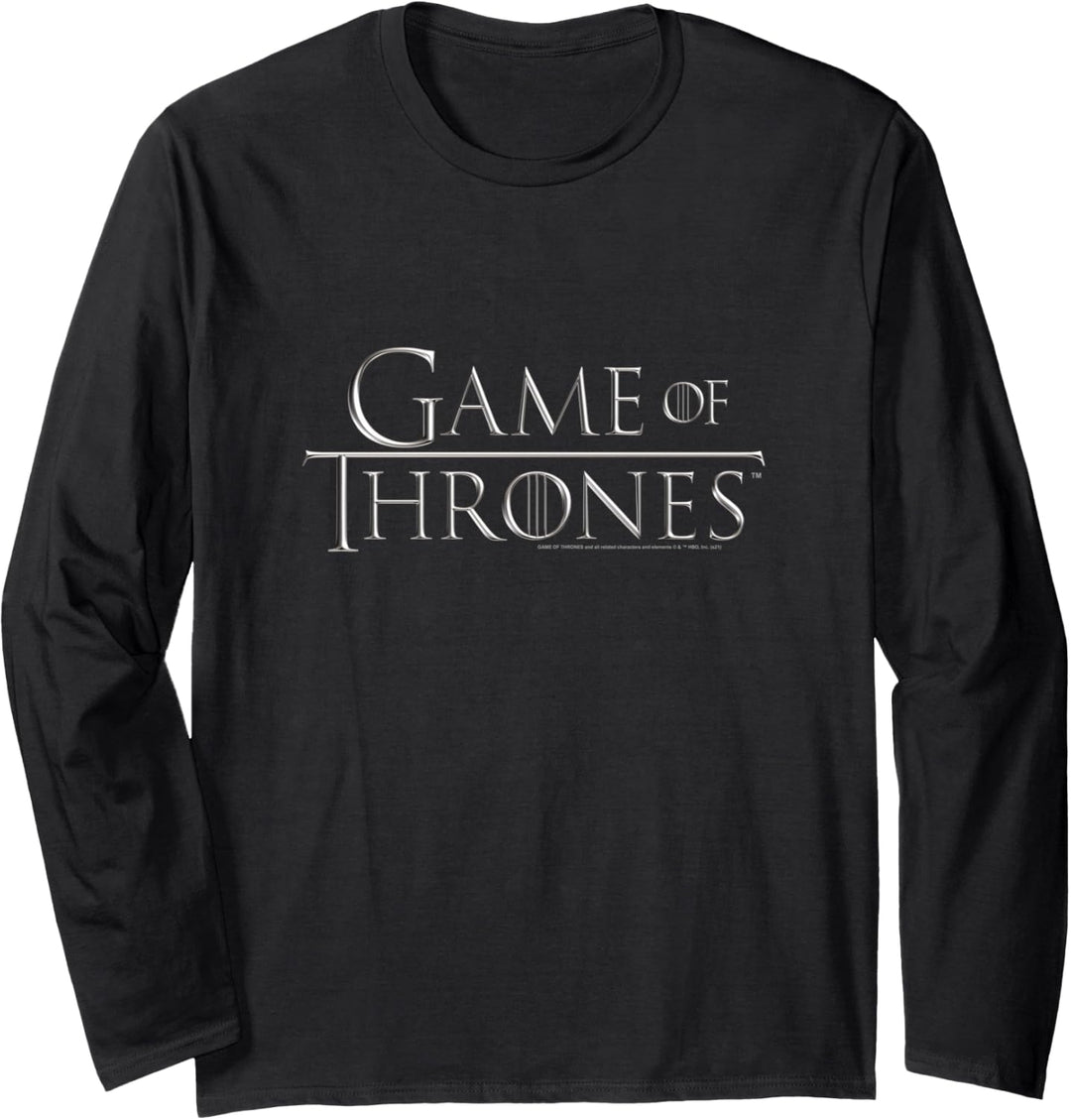 Game of Thrones Chrome Logo Langarmshirt