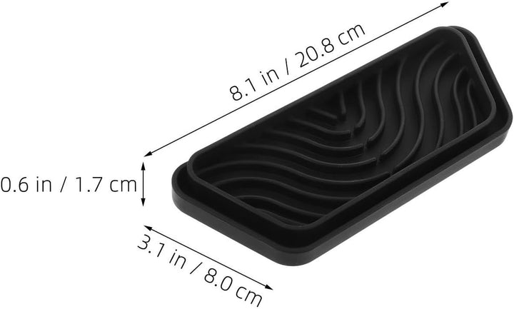 DOITOOL 2stücke Silikon Kühlschrank Tropfschale Widerstandsfähige Auffangschale für Wasserspender un