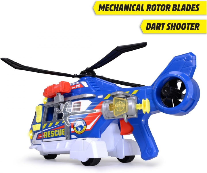 Dickie Toys - Spielzeug-Helikopter für Kinder ab 3 Jahre, gross (39 cm) - Rettungs-Hubschrauber mit