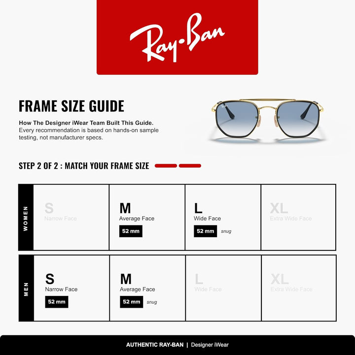 Ray-Ban Unisex Rb3648m Sonnenbrille, Gold, One Size
