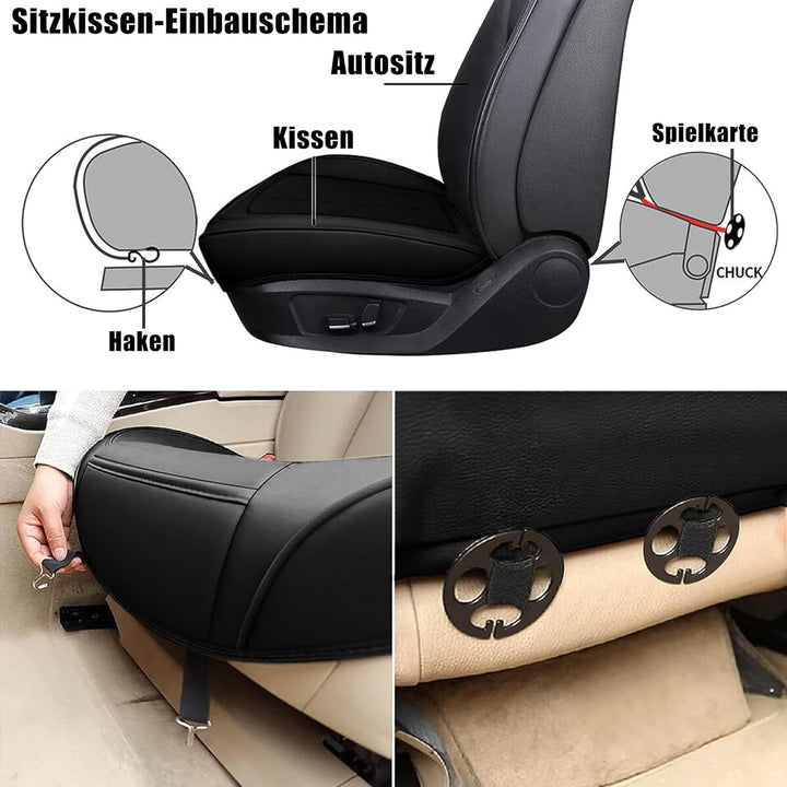 2-TLG. Vordere Autositzbezüge - Atmungsaktive, Strapazierfähige Kunstleder Sitzschoner, Universelle