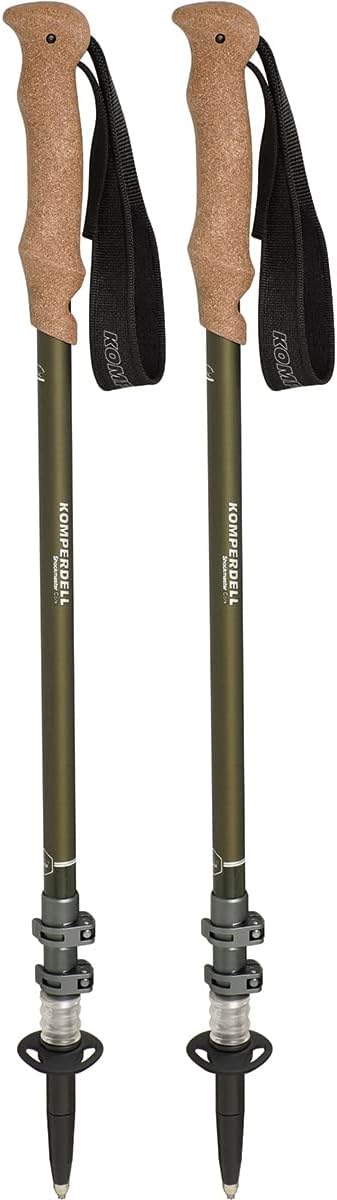 Komperdell Shockmaster Cork Powerlock Länge: verstellbar von 105-140cm grün/Silber