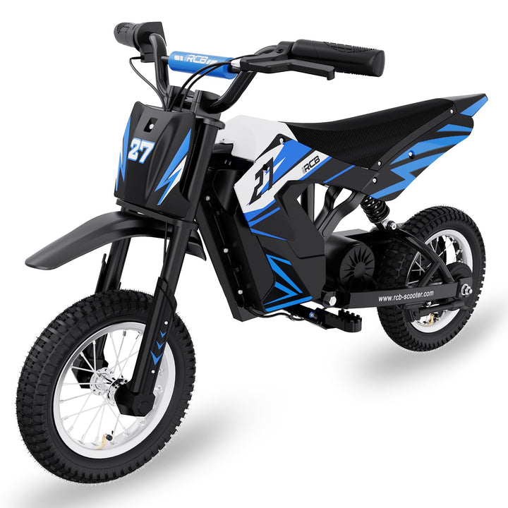 RCB TECH R9X Elektro Motorrad Kinder, Elektromotorrad mit 3 Geschwindigkeitsmodus, Max 25km/h, 36V/5