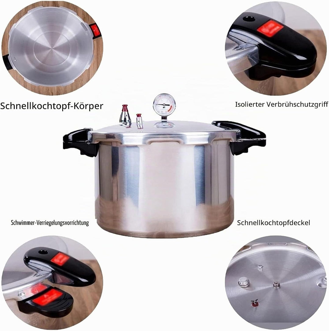 GHKWXUE 22 Quart Schnellkochtopf &amp; Induktionskompatibel gebaut druckkochtopf - in Luxus-Digitalmanom