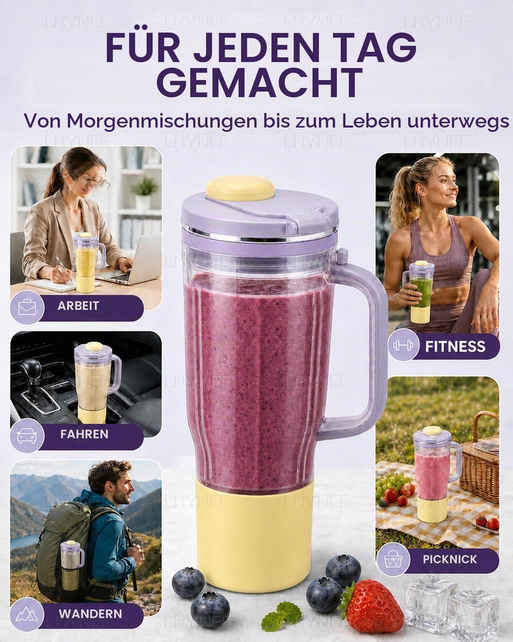 24 oz Ersatzbecher für Ninja BlendBOSS Mixer,Lila,Inkl.Zubehör, Lila