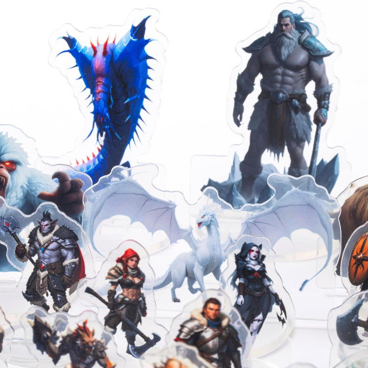 DND Miniatures Bulk Arktisches Thema Dungeons and Dragons Starter Set 2D Figuren D&amp;D 5E Terrain Mini