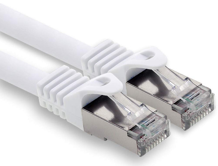 30m - weiss - 1 Stück CAT.7 Computer Ethernet Kabel Netzwerkkabel (Rohkabel) Patchkabel S-FTP LSZH P