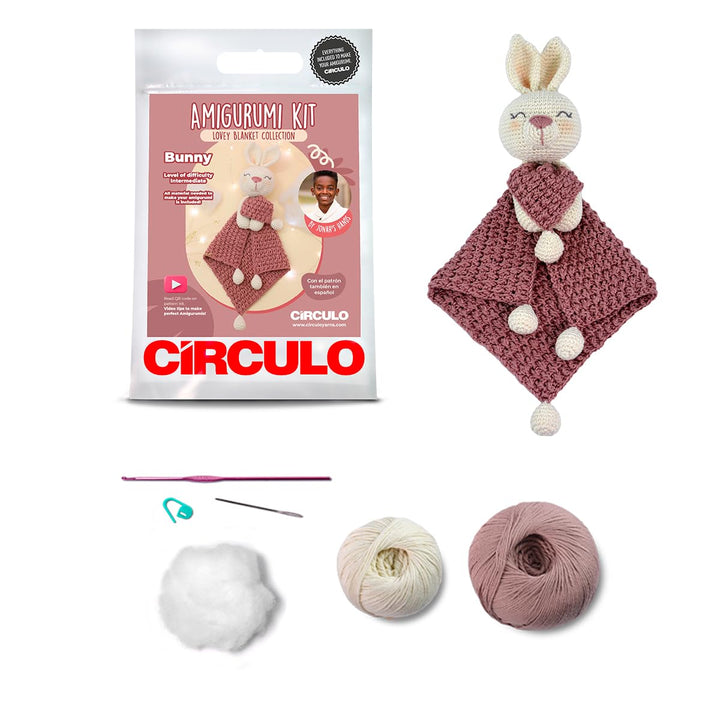 CÍRCULO Circulo Amigurumi Häkelset - Lovey Blanket - Alles inklusive, einfache Anleitung - Häkelset