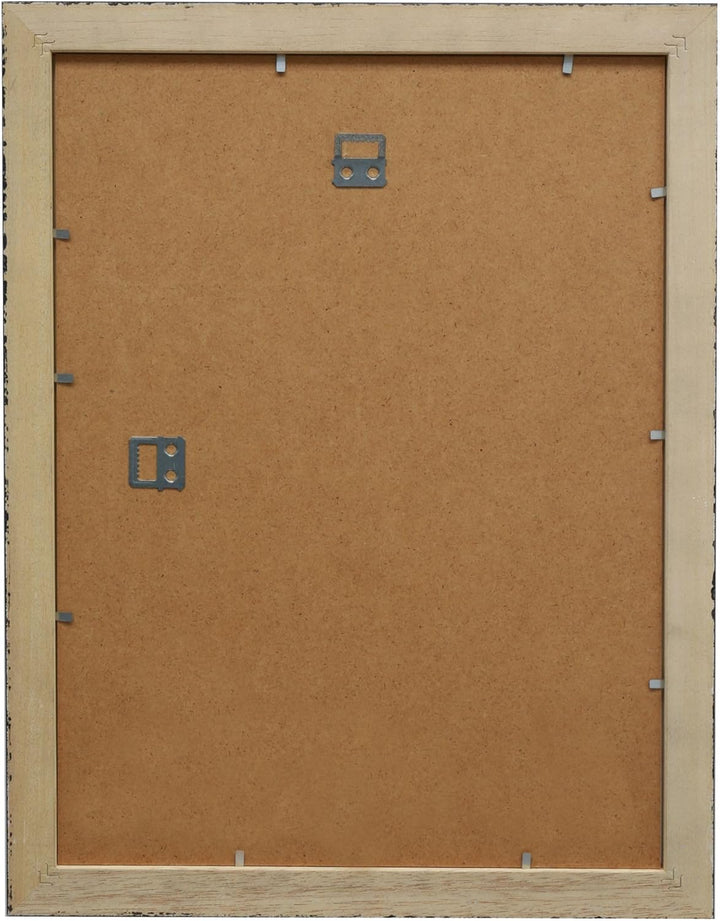 Deknudt Frames S221H3 Bilderrahmen 40x50 Basic, Weiss mit Schwarz, Holz Holz Fotokader