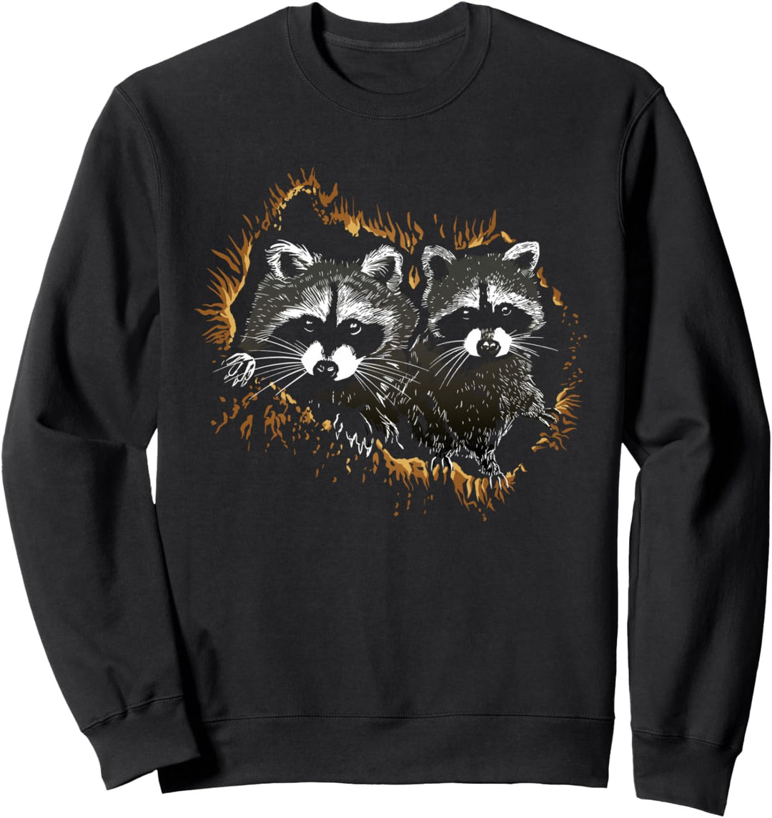 Waschbär Wildlife Sweatshirt