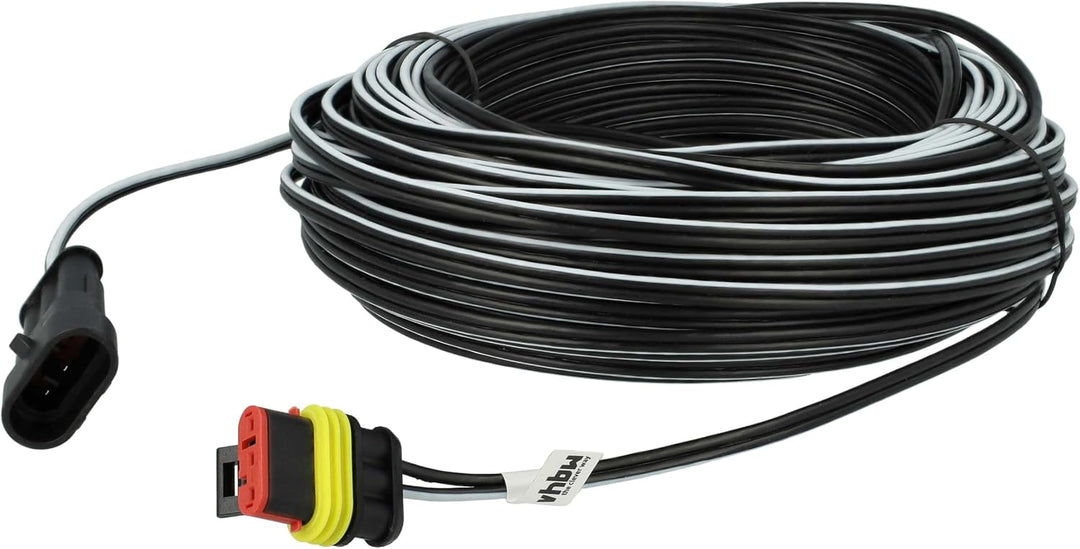 vhbw 1x Netzteil, 1x 3400 mAh Akku, 1x 30 m Niederspannungskabel kompatibel mit Husqvarna Automower
