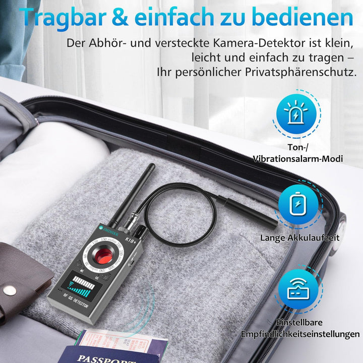 JMDHKK Multifunktionaler Privatschutz: Verborgene Kamera Detektor, Magnetischer GPS-Tracker Finder,