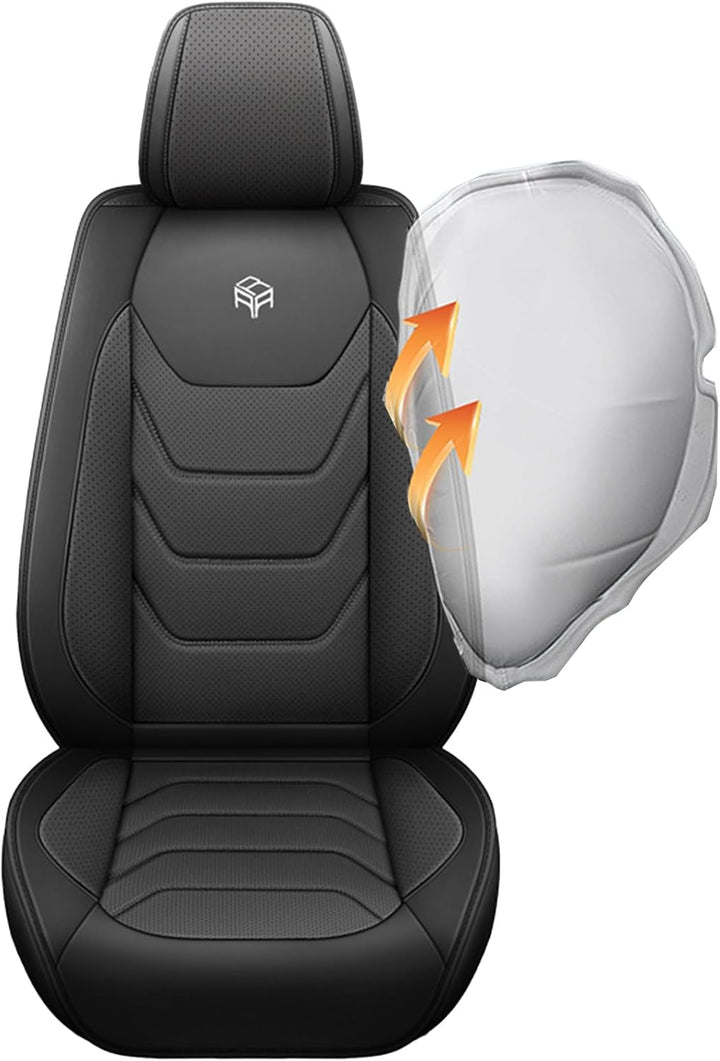 PU Leder Autositzbezüge Auto Vordersitz 2 Stück Set Fit für Mercedes-Benz C-Klasse W202 W203 W204 W2