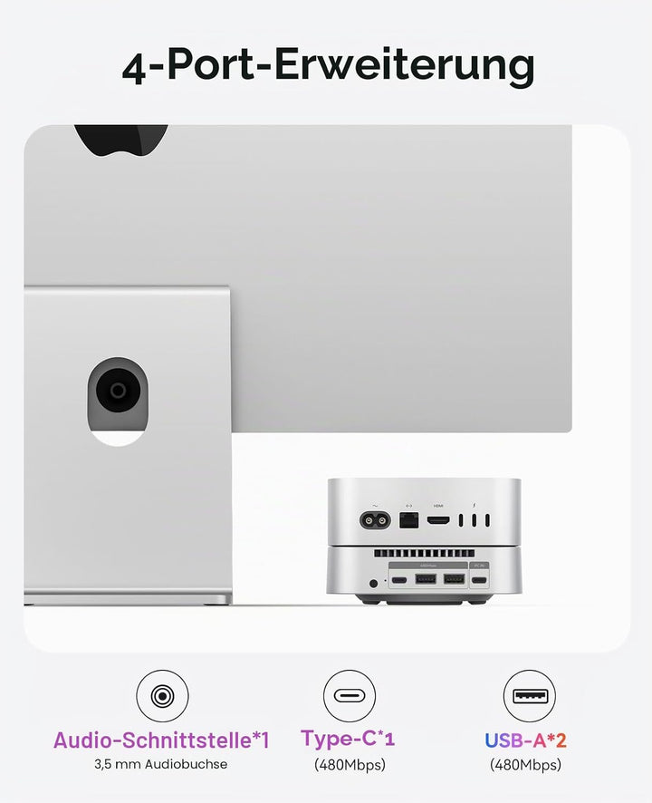 ORICO STH03 Hub-Ständer für Mac mini M4, Erweiterungsständer, STH03