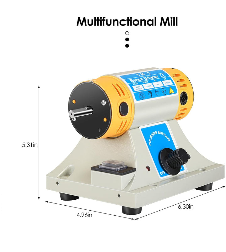 Tischpolierer Poliermaschine schmuck 350W Kleine Desktop-Jade-Schneid- und Poliermaschine für die Ho