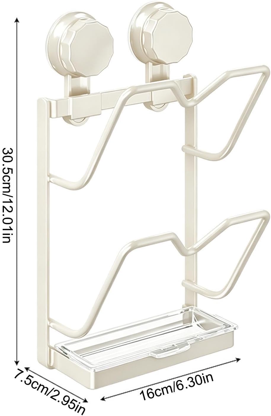 Topfdeckel-Organizer mit Abtropfschale