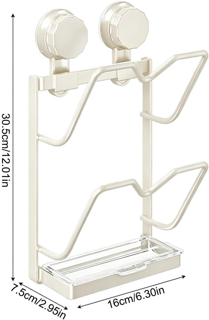 Topfdeckel-Organizer mit Abtropfschale