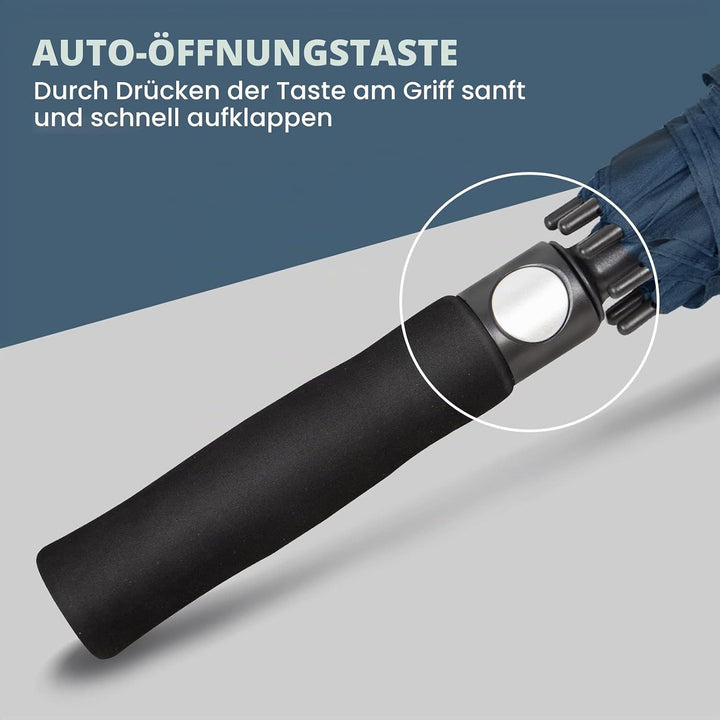NINEMAX Golf Regenschirm Gross Sturmfest XL/XXL,Grosser Regenschirm Sturmfest | Stabil Golfschirm Gr