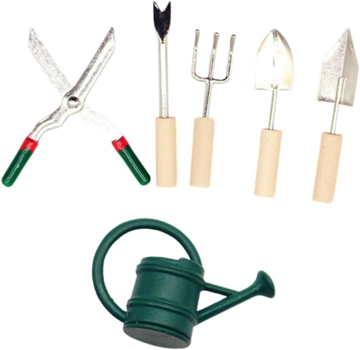 ibasenice 3sätze Miniatur Gartenwerkzeug Set Mit Giesskanne Schaufel Und Schaufel Für Mikrolandschaf