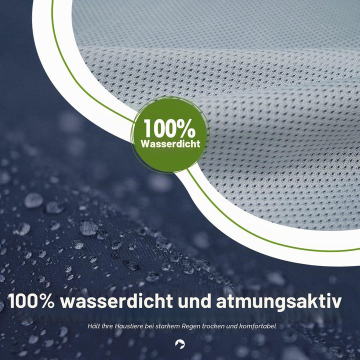 Zellar Hunderegenmantel mit Kapuze &amp; Kragenloch &amp; Sicheren Reflektierenden Streifen, Ultraleichte At