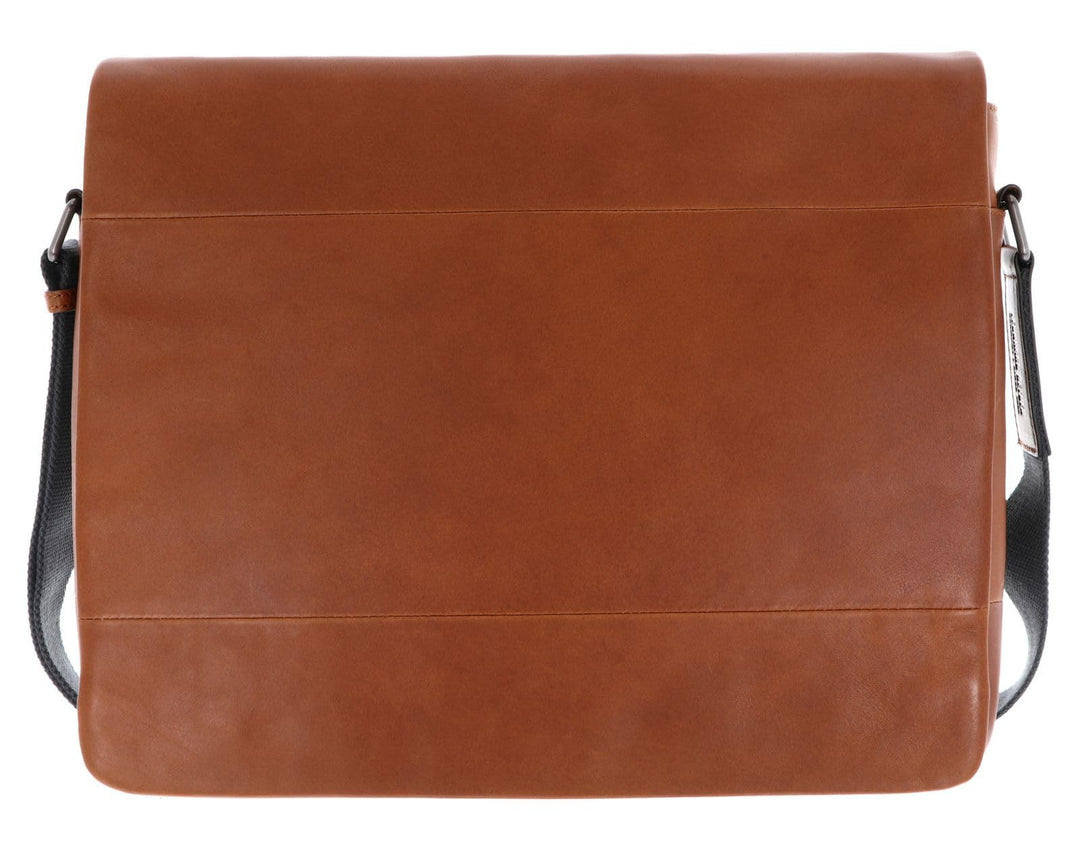 Leonhard Heyden Hamburg - Umhängetasche L 13" 38 cm cognac