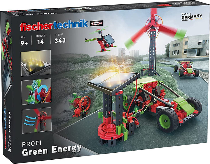 fischertechnik 559879 PROFI Green Energy – Bausatz für Kinder ab 9 Jahren, Experimentierkasten für S