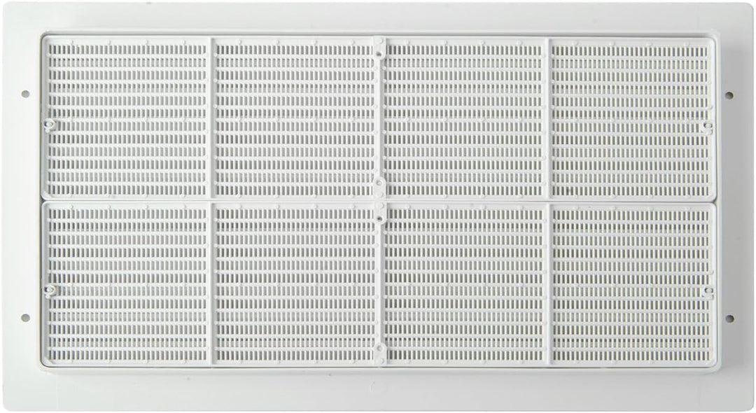 Die Belüftung par3823b Lüftungsgitter Kunststoff rechteckig 380 x 230 mm Einbauleuchte, weiss 370x13