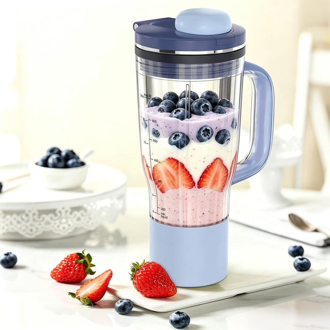 26 oz Reisebecher als Ersatz für die Ninja BlendBOSS Mixer Serie, Blau | Persönlicher Mixbecher mit