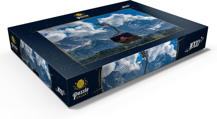 Seilbahn auf die Zugspitze (2962m), Garmisch-Partenkirchen - Premium 1000 Teile Puzzle - MyPuzzle So