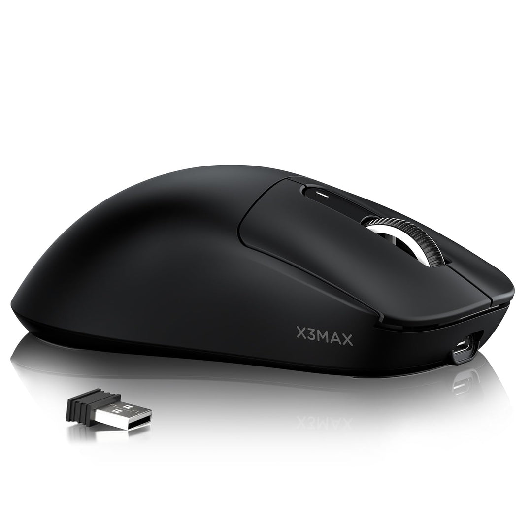 ATTACK SHARK X3MAX 49g Superlight Mouse, PixArt PAW3950 Gaming Sensor, BT/2.4G Wireless/Wired Gaming