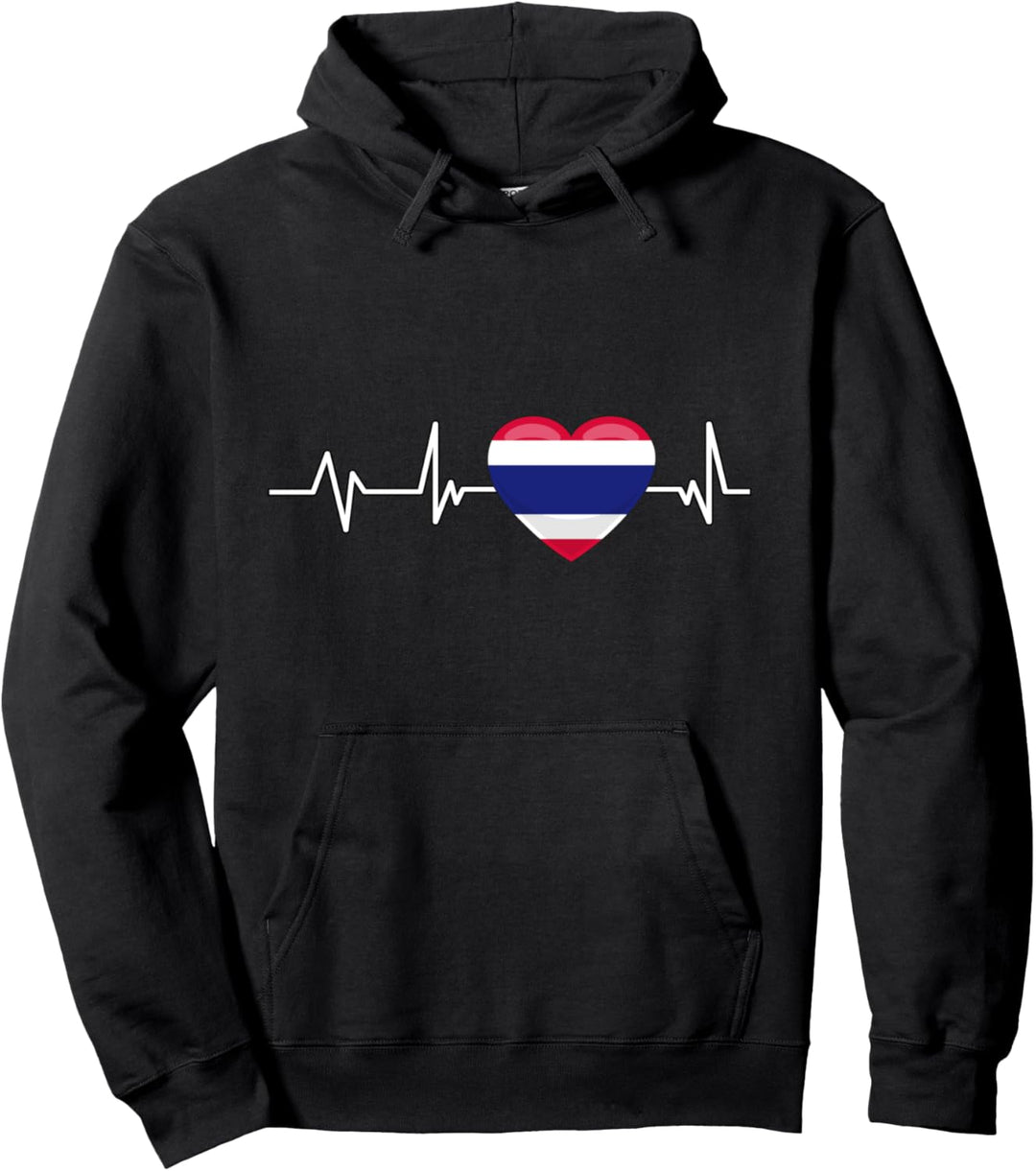 Thailand Herzschlag Reise Geschenk Thailand Pullover Hoodie