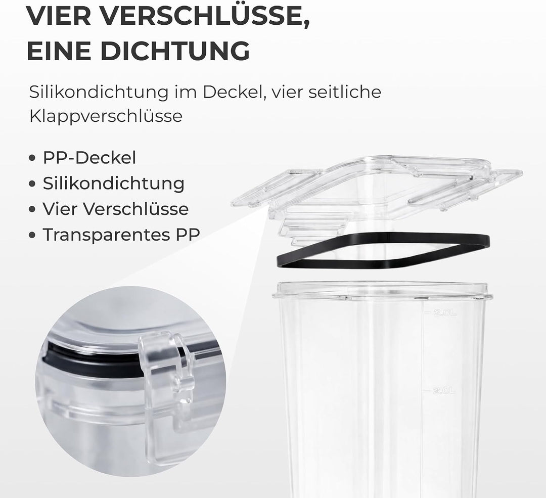 Allyson® 24er-Set Vorratsdosen &amp; Aufbewahrungsbox mit Deckel luftdicht