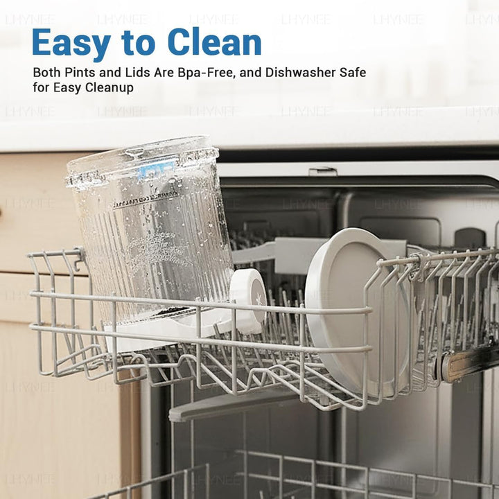 4 Behälter für Ninja CREAMi Scoop &amp; Swirl-Eismaschine (NC700, NC701EU)