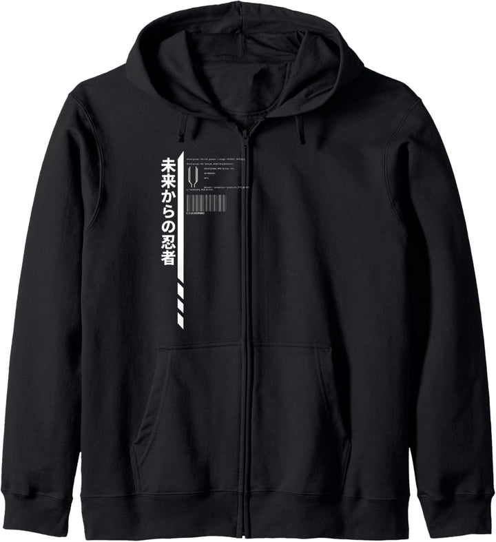 Techwear Goth Ninja Hidden Code Kapuzenjacke