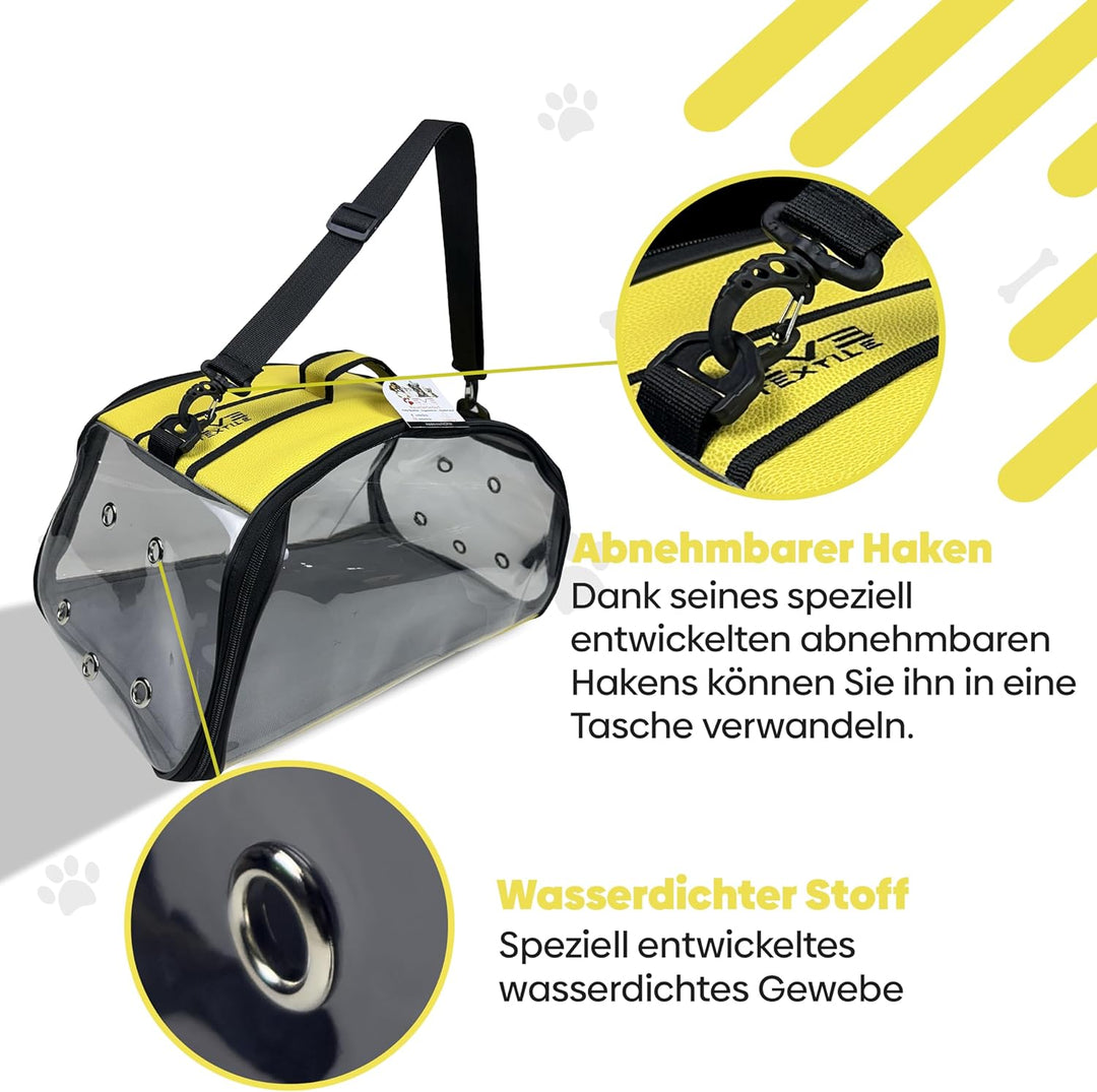 EVE Textile Hunde Tragetasche | Katzen Tragetasche | Hundetasche | Katzentasche | Hunde Umhängetasch