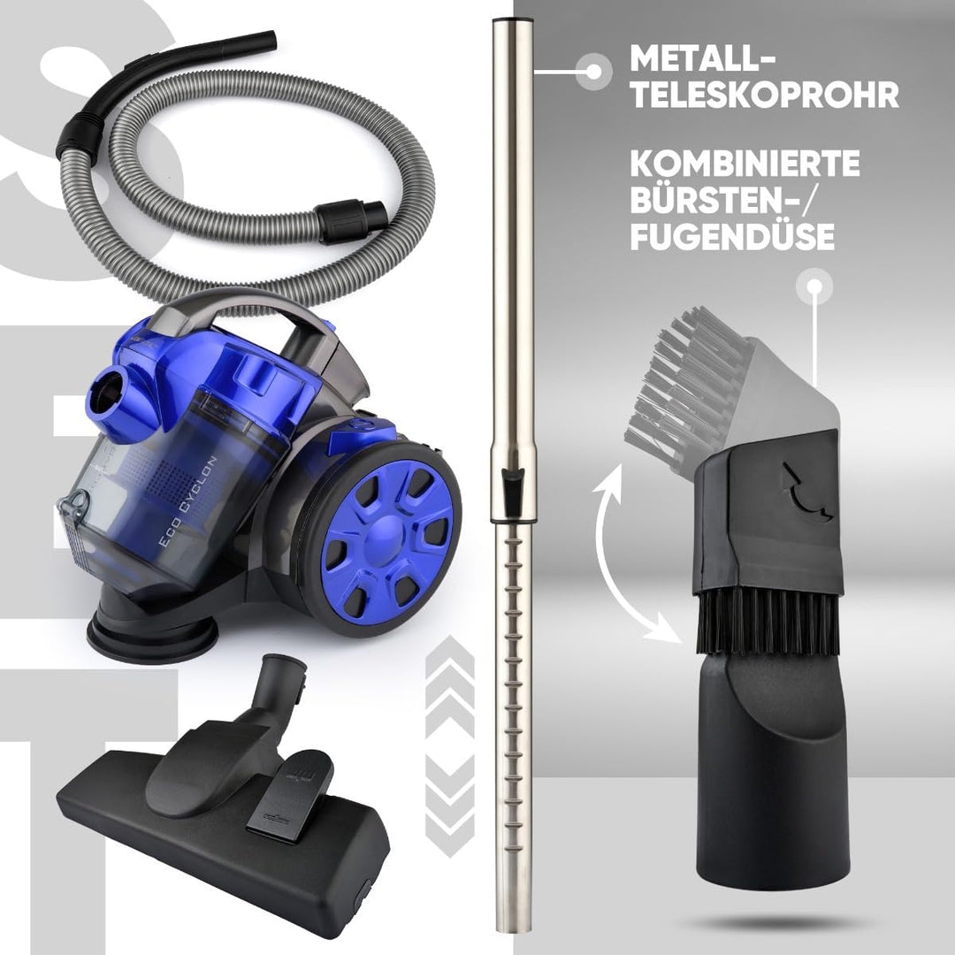 Clatronic® Staubsauger Beutellos | Testsieger Preis/Leistung bei Haus &amp; Garten-Test | Beutelloser St