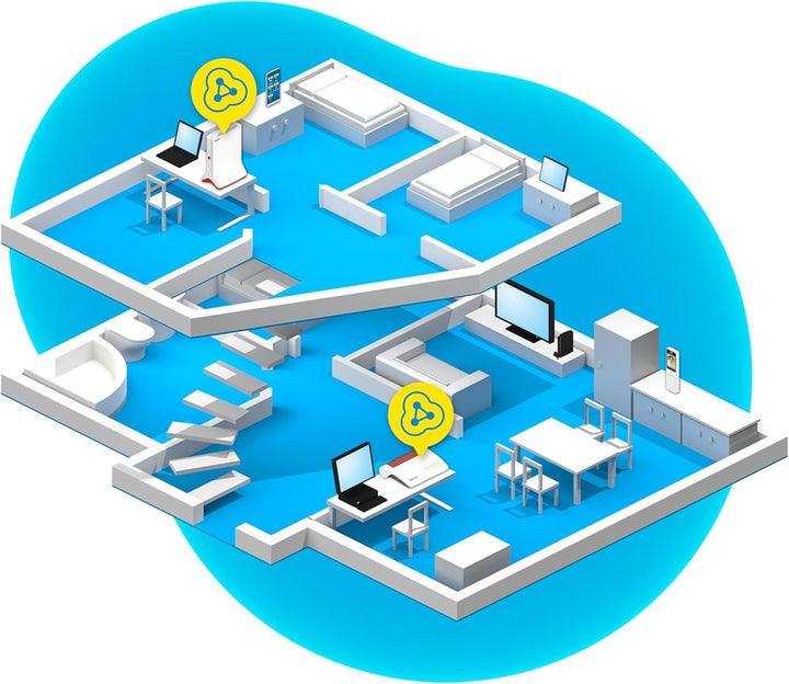 AVM FRITZ!Repeater 6000 (WiFi 6 Repeater mit drei Funkeinheiten: 5 GHz (2 x bis zu 2.400 MBit/s), 2,