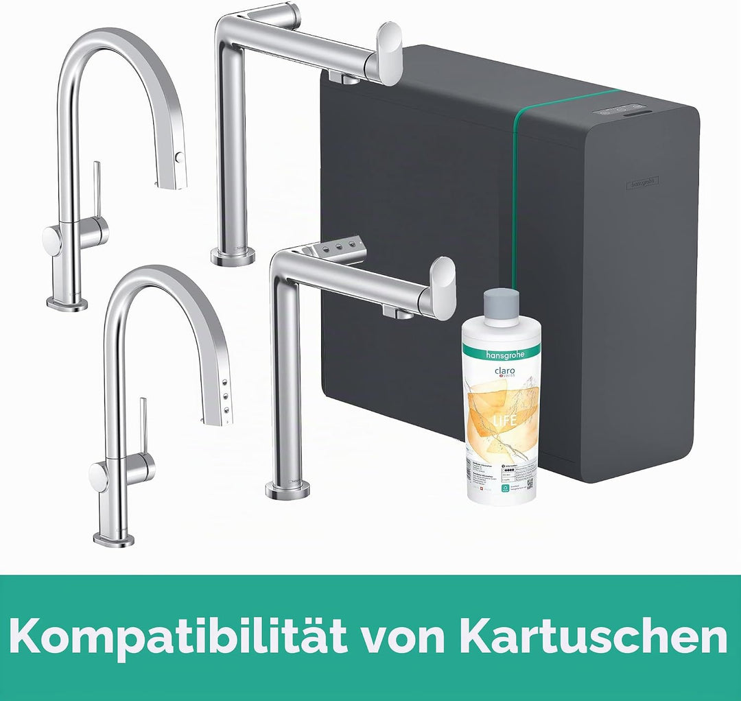 hansgrohe Mineralisierung und Filter Life, Filterkartusche für Aqittura M91, Wasserfilter, Ersatzfil