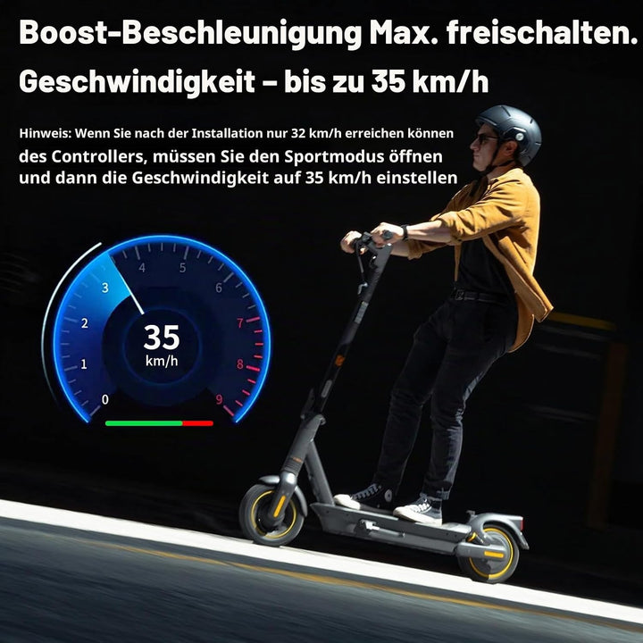 Controller für Elektroroller – Kompatibel mit Segway Ninebot MAX G2/G65, 35km/h Speed Upgrade &amp; Meta