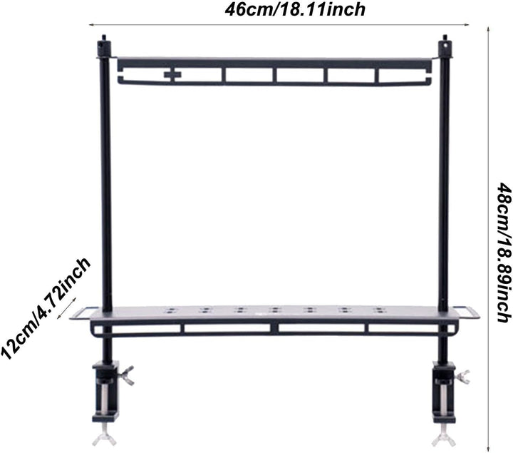 Campingtisch Aufbewahrungsregal, tragbarer Campingtischständer, Camping | Desktop- , Outdoor-Camping