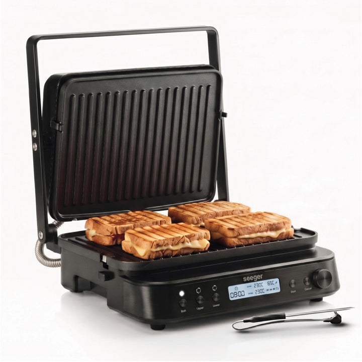 Seeger MultiGrill XL, 3-in-1 Kontaktgrill, 80°C-230°C