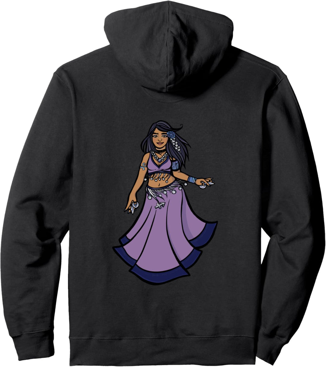 Sagittarius Belly Dancer purple goddess Pullover Hoodie