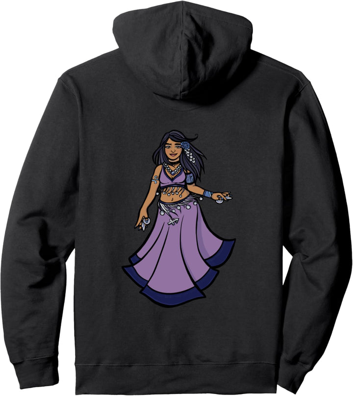 Sagittarius Belly Dancer purple goddess Pullover Hoodie