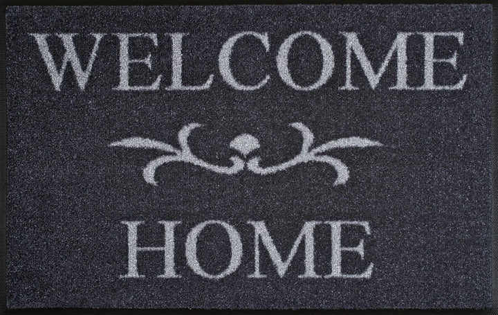wash+dry Fussmatte, Welcome Home anthrazit 50x75 cm, innen und aussen, waschbar, 50x75 cm
