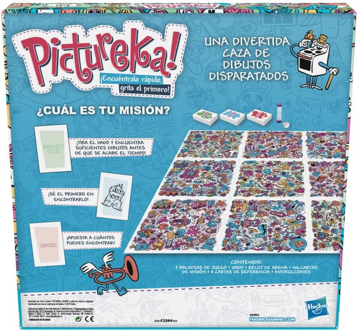 Hasbro Gaming Pictureka! - Cartoon-Spiel - Brettspiel für Kinder - Lustiges Familienspiel - Brettspi