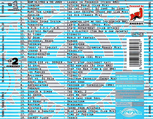 Tunnel Trance Force Vol. 10, Audio-CD